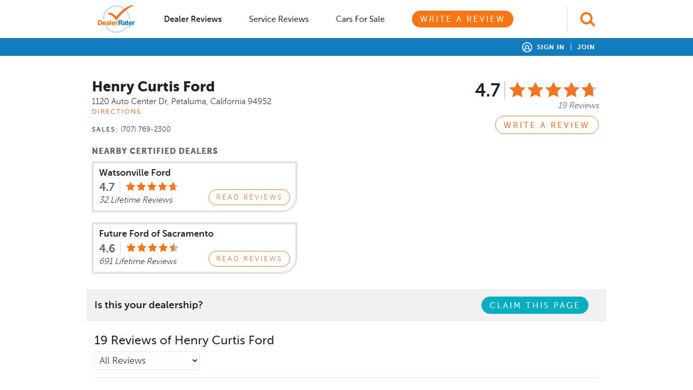 Henry Curtis Ford - Ford, Service Center - Dealership Ratings - DealerRater